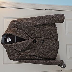 Brown Talbots cropped blazer